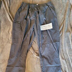 (SCRUB PANTS 5) - Plus Size Gray Scrub Pants